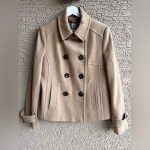 Jcp Women's camel Double-Breasted Pea Coat